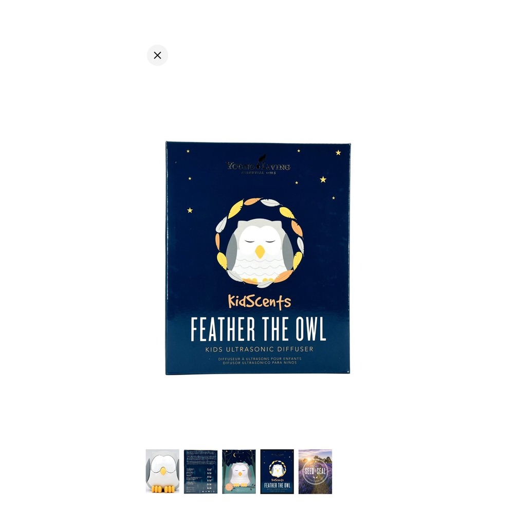 Young Living KidScents Feather the Owl Ultrasonic Diffuser White Noise Machine - Picture 6 of 7